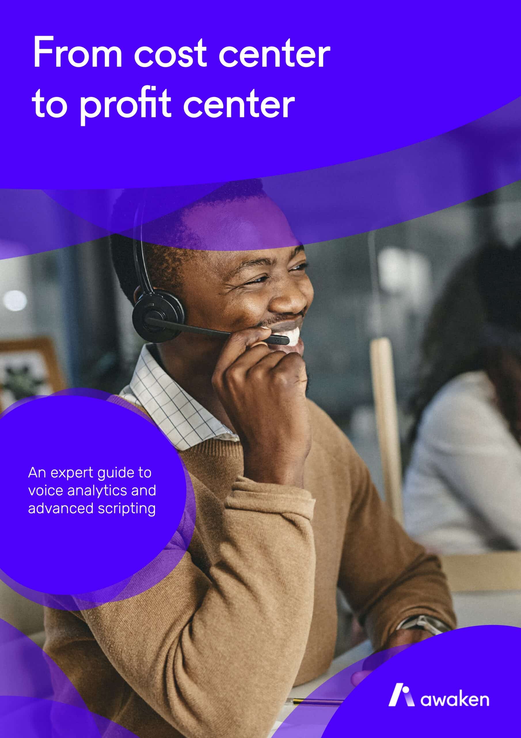 From cost center to profit center - An expert guide to voice analytics and advanced scripting 2023 - cover
